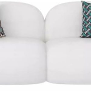 Nordic Fabric Sofa for Small Living Rooms, Modern Minimalist Style.