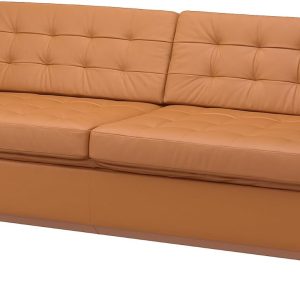 3-seat sofa-bed,  golden-brown/wood